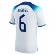 Camisetas De Futbol Selección Inglaterra Copa Mundial 2022 Harry Maguire 6 Primera Equipación..